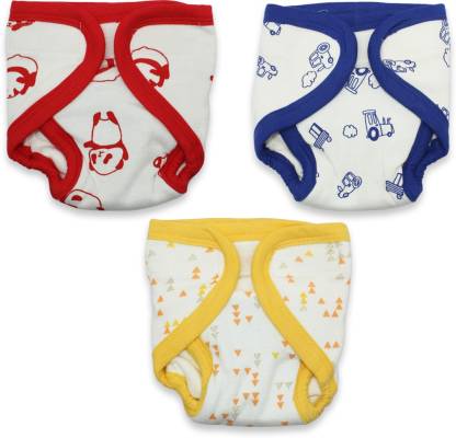 Little Kids Baby Washable Cotton Velcro Diapers - XS