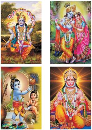 God_Shopsji_021 Poster set of 4 poster of God | Hindu God poster| God  wallpaper|