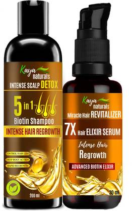 Kaya Naturals Combo Pack Of Biotin Shampoo 200ml And Hair Elixir Serum 30ml Price In India Buy Kaya Naturals Combo Pack Of Biotin Shampoo 200ml And Hair Elixir Serum 30ml Online In India Reviews Ratings Does your hair fall worries don't let you sleep at night? kaya naturals combo pack of biotin shampoo 200ml and hair elixir serum 30ml