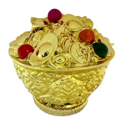 9tees Mart / Vastu / Feng Shui / Wealth Bowl for Wealth, Happiness and  Prosperity Decorative Showpiece - 11 cm Price in India - Buy 9tees Mart /  Vastu / Feng Shui /