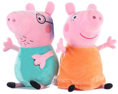 Daddy Pig and Mummy Pig Plush Toy 