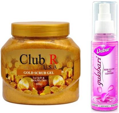 Club R Gold Scrub Gel Gulabari Combo