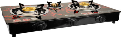 surya aksh 3 burner glass top price