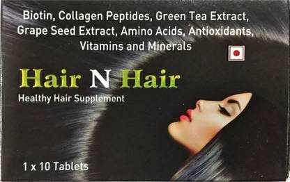 HAIR N HAIR (Biotin , Amino Acids, Vitamins) (10 x 3 = 30 tab) Price in India - Buy HAIR N HAIR (Biotin , Amino Acids, Vitamins) (10 x 3 = 30 tab) online at HAIR N HAIR (Biotin , Amino Acids, Vitamins) (10 x 3 = 30 tab) Price in India - Buy HAIR N HAIR (Biotin , Amino Acids, Vitamins) (10 x 3 = 30 tab) online at