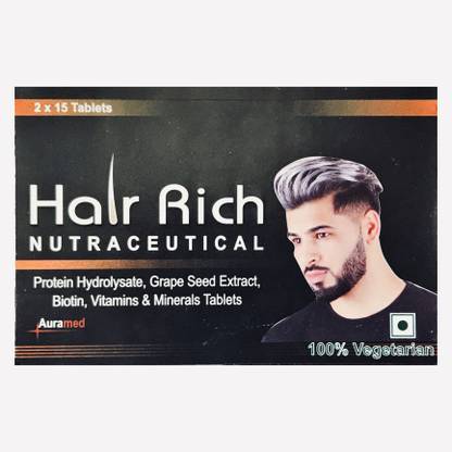 HAIR RICH NUTRACEUTICAL(Biotin ,Protein , Vitamins & minerals TAB) Price in India - Buy HAIR RICH NUTRACEUTICAL(Biotin ,Protein , Vitamins & minerals TAB) online at HAIR RICH NUTRACEUTICAL(Biotin ,Protein , Vitamins & minerals TAB) Price in India - Buy HAIR RICH NUTRACEUTICAL(Biotin ,Protein , Vitamins & minerals TAB) online at