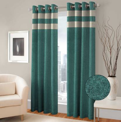 Skyloom 274 cm (9 ft) Blends Room Darkening Long Door Curtain Single Curtain