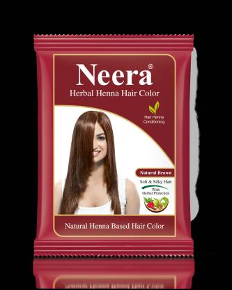 Neera Herbal Natural Natural Brown Henna Hair Color 15G Pack(Pack of 10) ,  Natural Brown - Price in India, Buy Neera Herbal Natural Natural Brown Henna  Hair Color 15G Pack(Pack of 10) ,