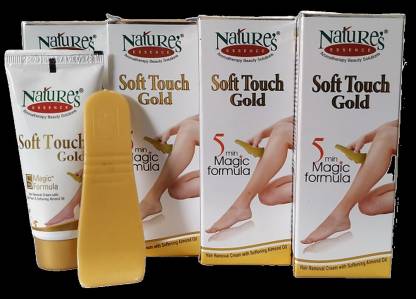 Nature's Essence Soft Touch Gold Hair Removal Cream 30g * 4 Cream - Price  in India, Buy Nature's Essence Soft Touch Gold Hair Removal Cream 30g * 4  Cream Online In India,