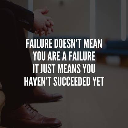 failure doesn't |Motivational Poster Paper Print - Quotes &amp; Motivation ...