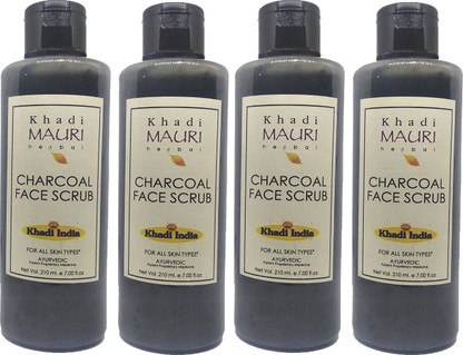 khadi charcoal scrub