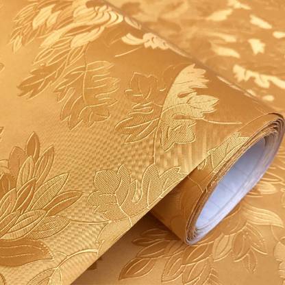WolTop 300 cm Wall Stickers Wallpaper Golden Peony Roses Royal Design Embossed Self Adhesive Self Adhesive Sticker Price in India - Buy WolTop 300 cm Wall Stickers Wallpaper Golden Peony Roses Royal WolTop 300 cm Wall Stickers Wallpaper Golden Peony Roses Royal Design Embossed Self Adhesive Self Adhesive Sticker Price in India - Buy WolTop 300 cm Wall Stickers Wallpaper Golden Peony Roses Royal