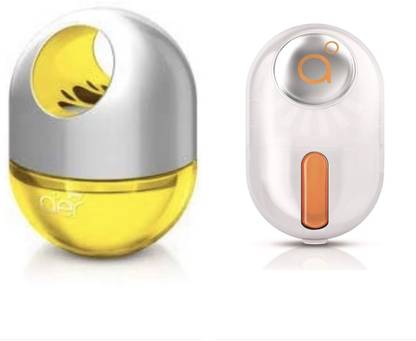 Godrej Aer Twist Sunny Citrus Blast & Click Bright Tangy Delight Air Freshener Diffuser, Refill