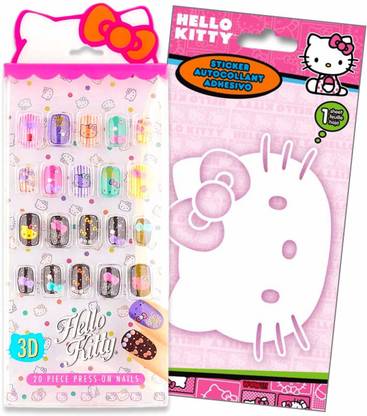 Hello Kitty Decorative 3D Press-On Nails Play Set with Large Sticker - Decorative 3D Press-On Nails Play Set with Large Sticker . shop for Hello Kitty products in India. Hello Kitty Decorative 3D Press-On Nails Play Set with Large Sticker - Decorative 3D Press-On Nails Play Set with Large Sticker . shop for Hello Kitty products in India.