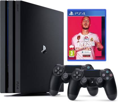 SONY PS4 Playstation 4 PRO 1TB Fifa 20 Bundle with 2 Controllers GB with Fifa 20 in India - Buy SONY PS4 Playstation 4 PRO 1TB Fifa 20 Bundle with