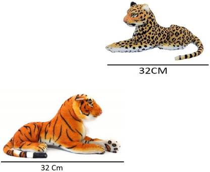 CROCOZILE unique combo premium quality Tiger & Chita set of 2  - 32 cm