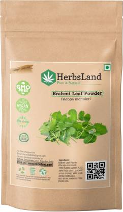 HerbsLand Organic Brahmi Powder for Hair Growth and thicken - Price in  India, Buy HerbsLand Organic Brahmi Powder for Hair Growth and thicken  Online In India, Reviews, Ratings & Features 