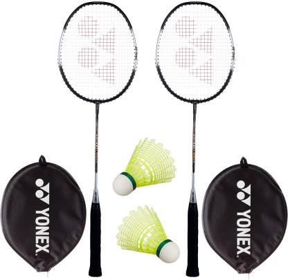 Miles schuif tv station YONEX (Two Badminton Racquets and 2 Pieces Shuttlecock) - Black Badminton  Kit - Buy YONEX (Two Badminton Racquets and 2 Pieces Shuttlecock) - Black Badminton  Kit Online at Best Prices in India - Badminton | Flipkart.com