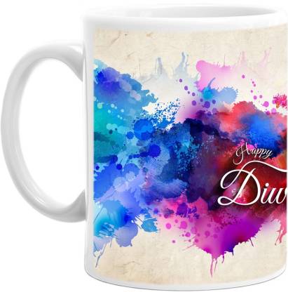 bestofbest d 'Happy Diwali Wishing' Ceramic Coffee Ceramic Coffee Mug