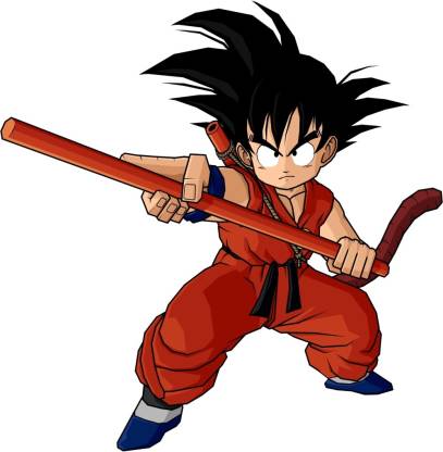 kid goku sticker poster|dragon ball z poster|anime poster|size:12x18  inch|multicolor Paper Print - Animation & Cartoons posters in India - Buy  art, film, design, movie, music, nature and educational  paintings/wallpapers at 