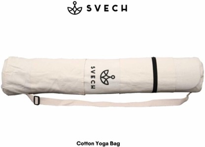 Indian Handmade Purple Forest Cotton Yoga Mat Carrier Bag with Shoulder Strap 