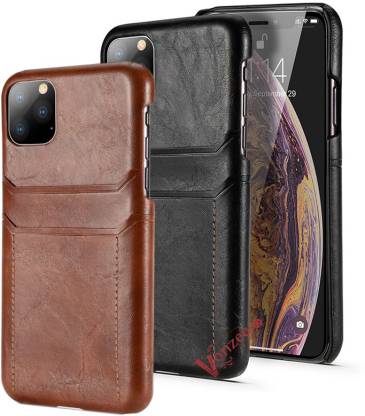 Vonzee Back Cover For Apple Iphone 11 Pro Max Card Holder Wallet Pu Leather Case Pack Of 2 Vonzee Flipkart Com