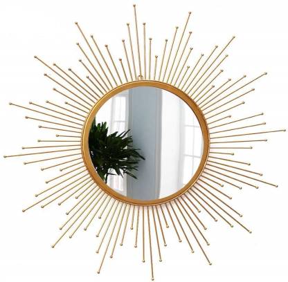 Furnish Craft Antique Sunburst Golden, Sunburst Decorative Wall Mirror