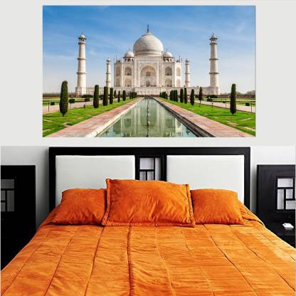 Taj Mahal Tops Asia List HD Wallpaper No Framed 2ft X 4ft Canvas Art -  SMARTBUYER posters - Decorative, Art & Paintings posters in India - Buy  art, film, design, movie, music,