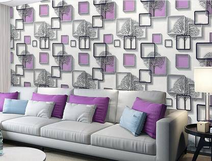 Flipkart SmartBuy 500 cm Wall Stickers Wallpaper Happy Winter Trees and  Frames Home DIY Self Adhesive Purple Self Adhesive Sticker Price in India -  Buy Flipkart SmartBuy 500 cm Wall Stickers Wallpaper