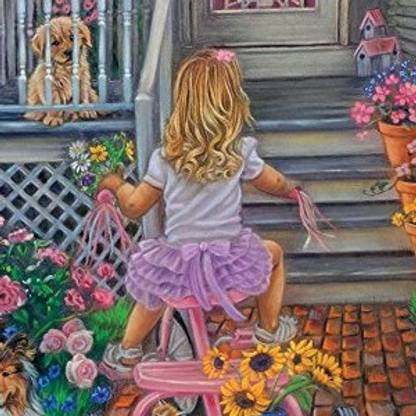 Bits And Pieces 500 Piece Jigsaw Puzzle For Adults Summers Bouquet 500 Pc Spring Scene Jig 500 Piece Jigsaw Puzzle For Adults Summers Bouquet 500