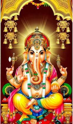 Razwada Large Large Ganesh Ji Auspicious Hd Sticker Painting Wallpaper Price In India Buy Razwada Large Large Ganesh Ji Auspicious Hd Sticker Painting Wallpaper Online At Flipkart Com
