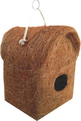 Comfort Organic COIR Bird House Purely Hand Made Bird House  (Hanging, Tree Mounting, Wall Mounting)