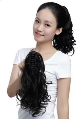 Alizz Small black ponytail Instant hair style Hair Extension Price in India  - Buy Alizz Small black ponytail Instant hair style Hair Extension online  at 