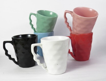 ceramic coffee mug set of 6