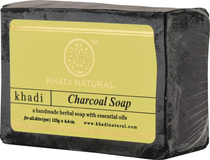 khadi natural herbal charcoal soap