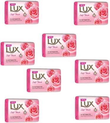 LUX SOFT Oil Soap (8x 150 g) - Price in India, Buy LUX SOFT TOUCH Oil Soap (8x 150 g) Online In India, Reviews, Ratings & Features | Flipkart.com