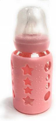 Jingle Kids Baby Feeding Glass Bottle With Silicone Warmer Case 120 Ml Glass Borosilicate Baby Bottles Online In India Buy Jingle Kids Baby Milk Water Liquid Juice Bottle For Newborns Infants Babies Products In India
