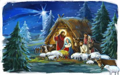 Religious Christmas Images Large Print Christmas Scene God Poster Christian God Poster Jesus Poster Jesus Love Religious Poster Poster For Every Room Gym Office Paper Print Religious Posters In India Buy Art Film Design Movie Music Nature And Educational Paintings Wallpapers At