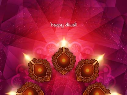 pink background happy diwali |festival poster|diwali poster|poster for  diwali|diya poster|dia poster|rangoli poster|poster for  home,gym,office|12x18 inch|sticker paper poster Paper Print - Religious  posters in India - Buy art, film, design, movie ...