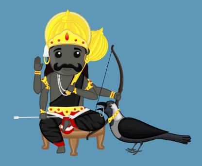 KD cartoon shanidev new Sticker Poster|hindu god|religious poster| Paper  Print - Religious posters in India - Buy art, film, design, movie, music,  nature and educational paintings/wallpapers at 