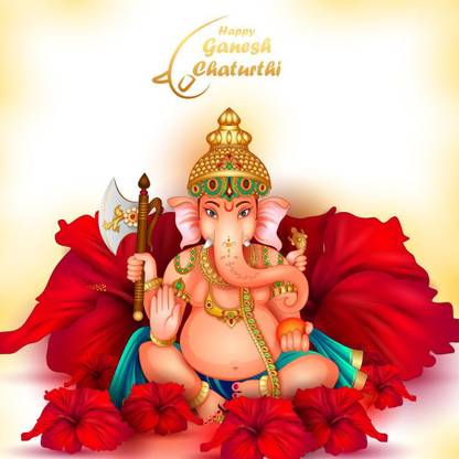 KD happy ganesh chaturthi amazing M Sticker Poster|Diwali Paper Print - Religious posters in India - Buy art, film, design, movie, music, nature and educational paintings/wallpapers at Flipkart.com