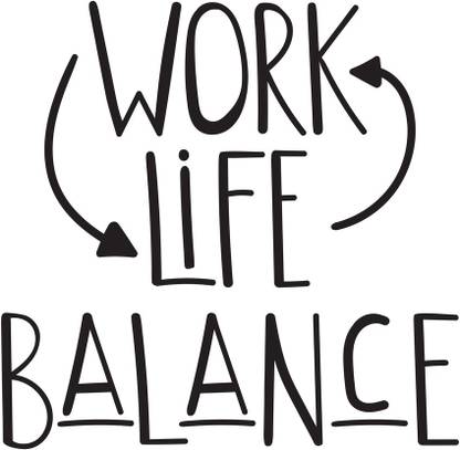 KD work life balance Sticker Poster|Motivational poster Paper Print ...