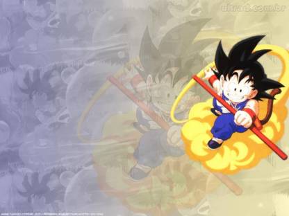 Kd Kid Goku And Flying Nimbuskid Goku And Flying Nimbus Sticker Poster Dragon Ball Z Poster Anime Poster Size 12x18 Inch Multicolor Paper Print Animation Cartoons Posters In India Buy Art Film Design Movie