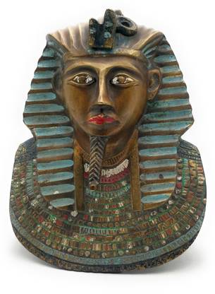 Bhunes Bhunes Antiques Ancient Egyptian Kings Face Egyptian Home Decor Egyptian Face King Face Brass Egyptian Kings Head Brass Decoratives Brass 23cm Decorative Showpiece 23 Cm Price