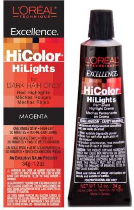L'Oréal Paris Excellence Hicolor, Red Magenta Highlights,  Ounce , Red  Magenta - Price in India, Buy L'Oréal Paris Excellence Hicolor, Red Magenta  Highlights,  Ounce , Red Magenta Online In India,