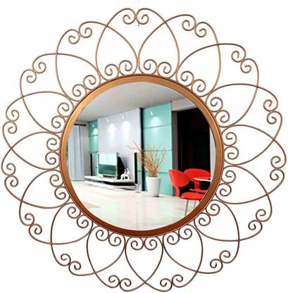 Furnish Craft Exclusive Beautiful Cross Leaf Designed Wall Mirror Decorative In India At Flipkart Com Furnish Craft Exclusive Beautiful Cross, Iron Wall Mirror Round
