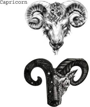 voorkoms Capricorn zodiac sign tattoo - Price in India, Buy voorkoms  Capricorn zodiac sign tattoo Online In India, Reviews, Ratings & Features |  