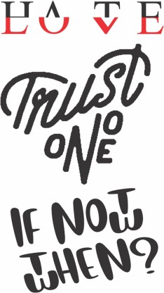 Trust No One  tattoo font download free scetch