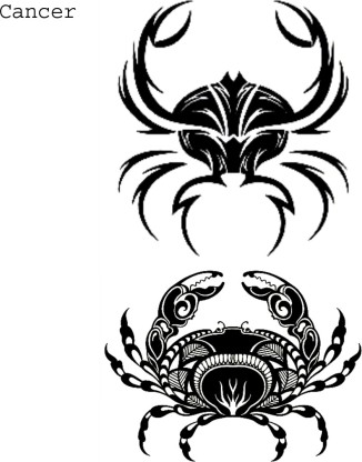 Zodiac: Cancer Design Temporary Tattoo – Temporary Tattoos