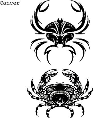 voorkoms Cancer zodiac sign tattoo - Price in India, Buy voorkoms Cancer  zodiac sign tattoo Online In India, Reviews, Ratings & Features |  