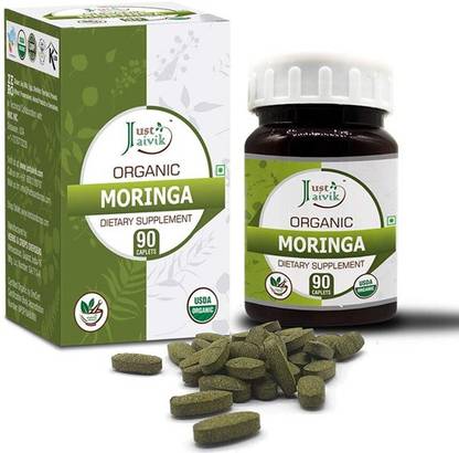 just jaivik organic moringa drumstick tablets as dietary supplements 750 mg